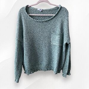 Fate Distressed Sweater Women’s S-L Oversized Cropped